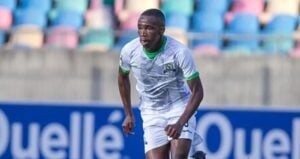 Thapelo Mokobodi in action for Marumo Gallants