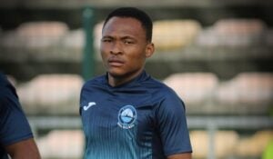 New Orbit College midfielder Thato Mohlamme during his time at Richards Bay FC