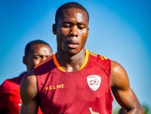 Vuyo Letlapa of Sekhukhune United at training