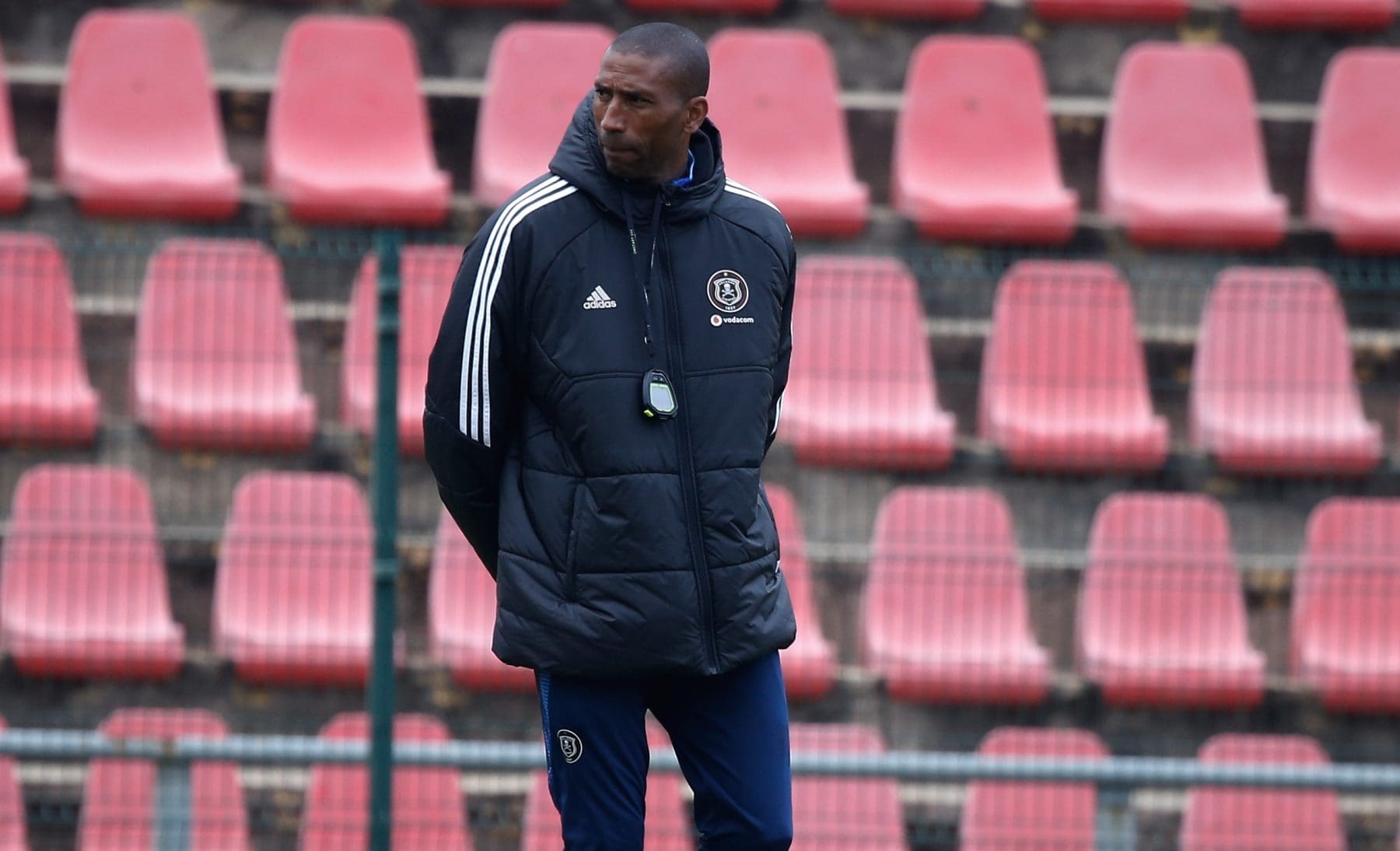 Abdeslam Ouaddou with Orlando Pirates at Rand Stadium