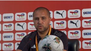 Algeria's National Team coach, Madjid Bougherra speaking