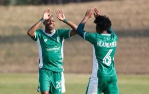 AmaZulu FC players celebrate their first win of the 2025/26 season