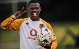 Ashley Du Preez of Kaizer Chiefs at training