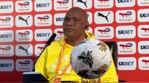 Bafana Bafana CHAN coach Molefi Ntseki speaking