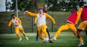 Bradley Cross during Kaizer Chiefs' training session