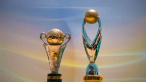 CAF Champions League and CAF Confederation Cup trophies