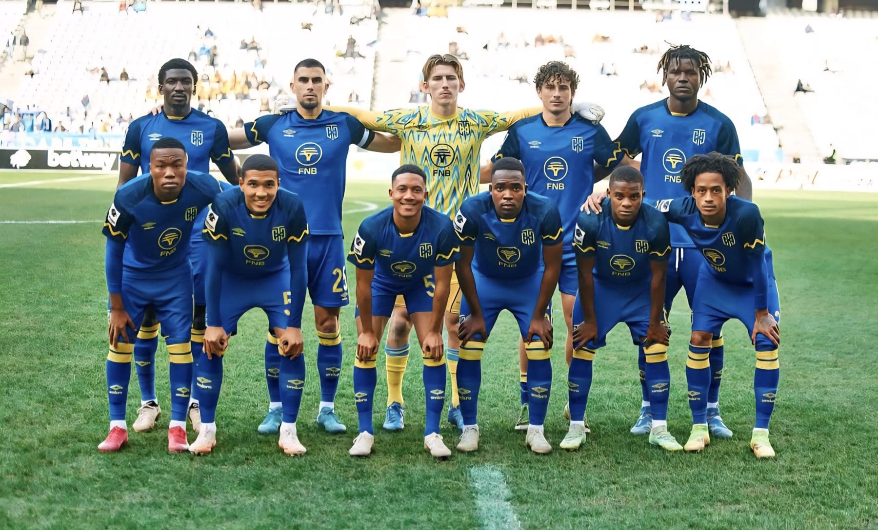 The Cape Town City squad on the final day of the PSL promotion playoffs