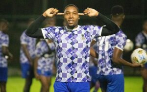 Clement Mzize at training
