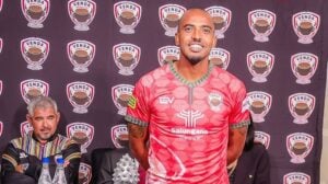 Venda FC midfielder Deolin Mekoa during the club's new players unveiling