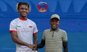 Chippa Mpengesi officially unveiling Nathan Fasika on Friday
