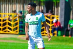 Juan Mutudza in action for Caps United