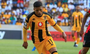 Former Kaizer Chiefs winger Tebogo Potsane in action