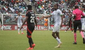 Kamohelo Mahlatsi with Marumo Gallants