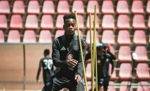 Katlego Otladisa at training session during his stay at Orlando Pirates