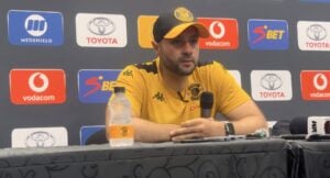 Khalil Ben Youssef during post-match conference at Kaizer Chiefs