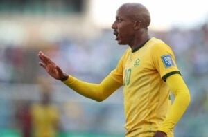 Khuliso Mudau in action for Bafana Bafana