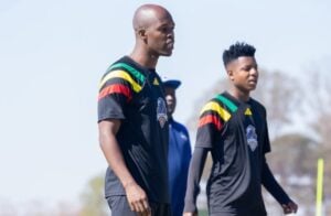 Knowledge Musona during Scottland FC training