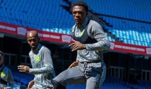 Lebo Mothiba with Mamelodi Sundowns