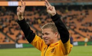 Luke Baartman in Kaizer Chiefs colours at FNB Stadium