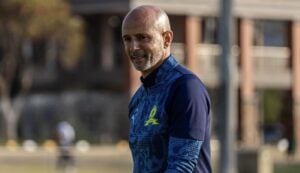 Mamelodi Sundowns coach Miguel Cardoso during training session