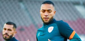 Miguel Timm during Sekhukhune United warm-up