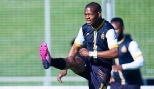 Ndumiso Mabena during his stint at Royal AM