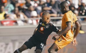 Oswin Appollis in action for Orlando Pirates