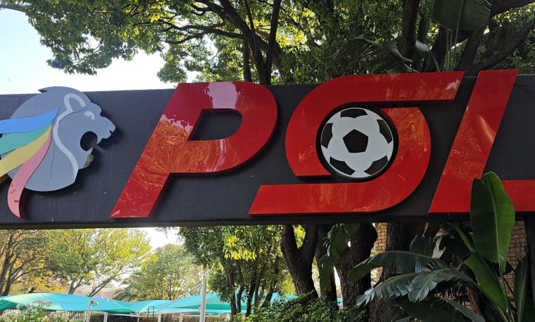 Inside of the Premier Soccer League headquarters in Parktown.