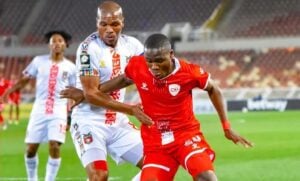 Sekhukhune United during a match against TS Galaxy
