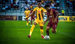 Stellenbosch FC and Kaizer Chiefs in the league