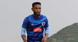 Thulani Hlatshwayo during training session at SuperSport United