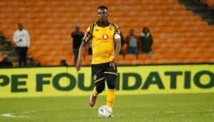 Zitha Kwinika in action for Kaizer Chiefs as captain