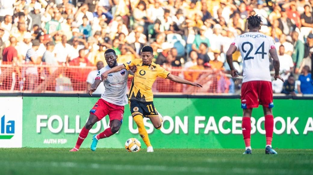 midfielder Tebogo Potsane at Kaizer Chiefs playing against Chippa United