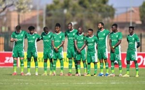 AmaZulu FC players lining up for a team picture