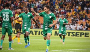 Bradley Grobler on action for Sekhukhune United