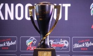 Carling Black Label Knockout Cup trophy