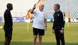 Hugo Broos taking Bafana Bafana through their paces