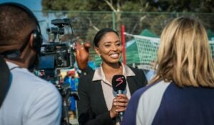 Jessica Motaung with Kaizer Chiefs