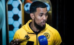 Kaizer Chiefs goalkeeper Brandon Petersen speaking