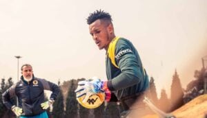 Kaizer Chiefs goalkeeper Fiacre Ntwari at training