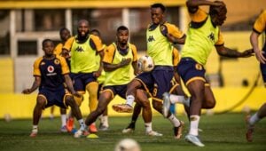 Kaizer Chiefs training in Angola.