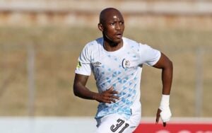 Letsie Koapeng in action for Orbit College FC