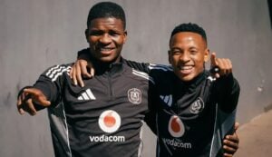 Mbekezeli Mbokazi and Relebohile Mofokeng at Orlando Pirates