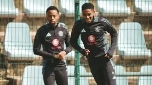 Monnapule Saleng at Orlando Pirates at training