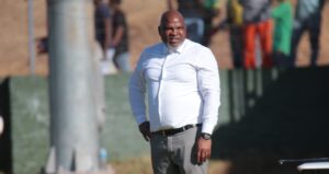 Morgan Mammila on the touchline during his time at Baroka FC
