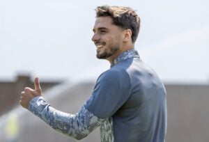 Nuno Santos during a training session with Mamelodi Sundowns