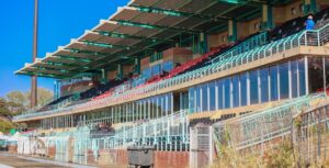 Main stand at the Olympia Park Stadium in Rustenburg, North West