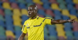 Philangenkosi Khumalo officiating a game