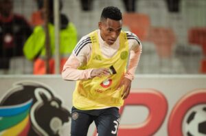 Relebohile Mofokeng of Orlando Pirates at training