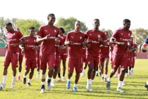 The Warriors of Zimbabwe in training